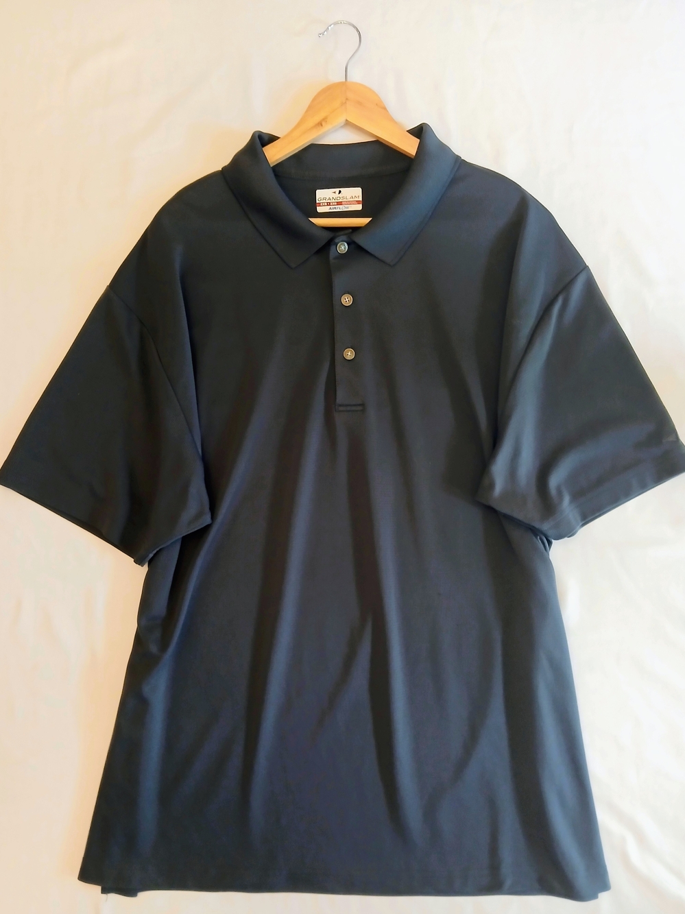 Grand Slam Airflow Performance Golf Polo Shirt Men’s Size 2XB Dark Charcoal Grey